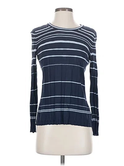 Pre-owned Nic + Zoe Pullover Sweater In Blue