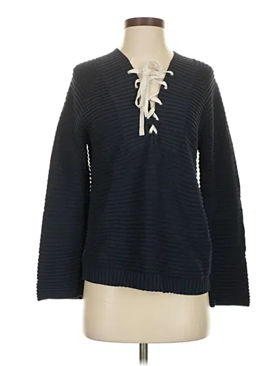 Pre-owned Nic + Zoe Pullover Sweater In Blue