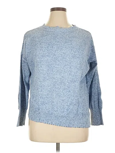 Pre-owned Nic + Zoe Pullover Sweater In Blue