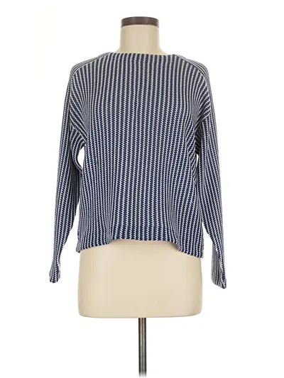 Pre-owned Nic + Zoe Pullover Sweater In Blue