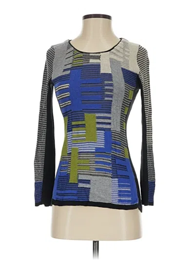 Pre-owned Nic + Zoe Pullover Sweater In Blue
