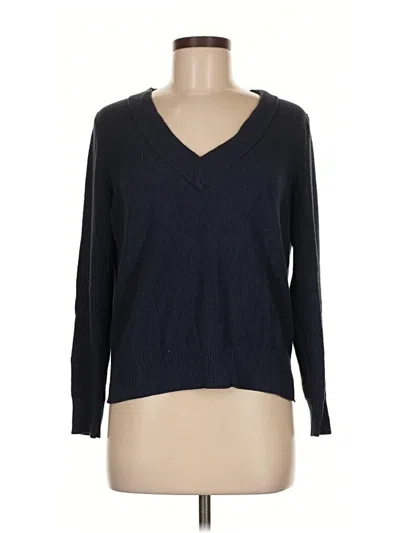 Pre-owned Nic + Zoe Pullover Sweater In Blue