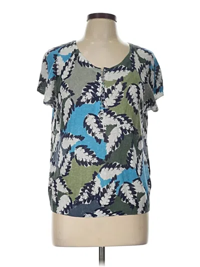 Pre-owned Nic + Zoe Pullover Sweater In Blue