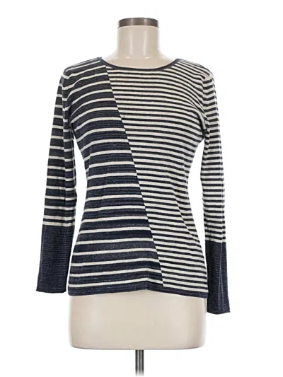 Pre-owned Nic + Zoe Pullover Sweater In Blue
