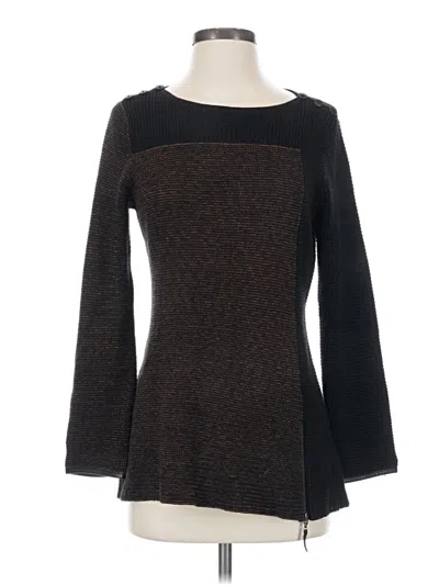Pre-owned Nic + Zoe Pullover Sweater In Brown