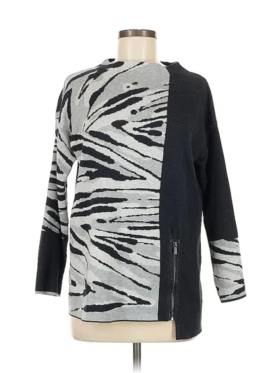 Pre-owned Nic + Zoe Pullover Sweater In Gray