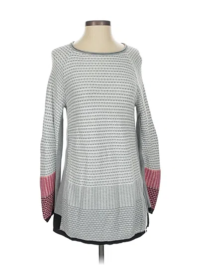 Pre-owned Nic + Zoe Pullover Sweater In Gray