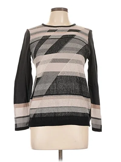 Pre-owned Nic + Zoe Pullover Sweater In Gray