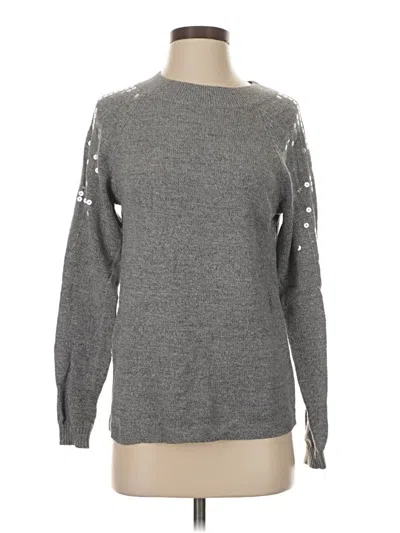 Pre-owned Nic + Zoe Pullover Sweater In Gray
