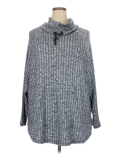 Pre-owned Nic + Zoe Pullover Sweater In Gray
