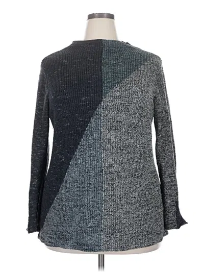 Pre-owned Nic + Zoe Pullover Sweater In Gray