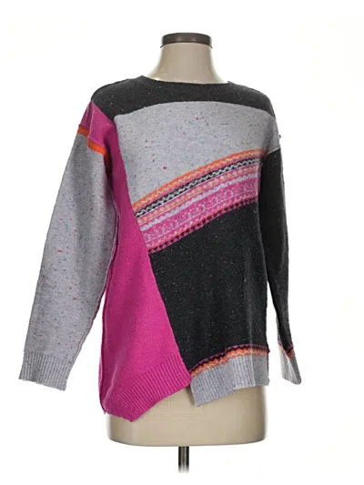 Pre-owned Nic + Zoe Pullover Sweater In Gray