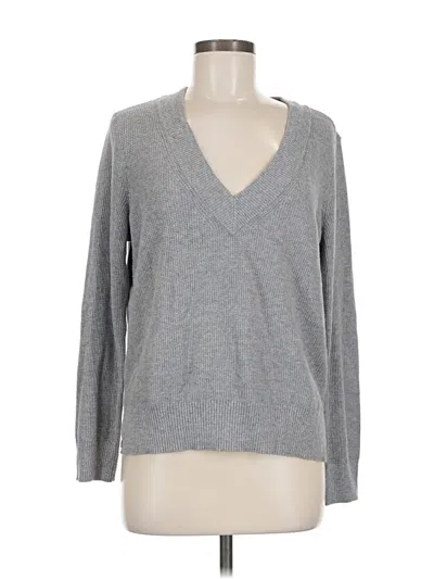Pre-owned Nic + Zoe Pullover Sweater In Gray