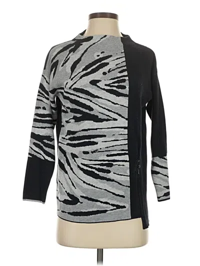 Pre-owned Nic + Zoe Pullover Sweater In Gray