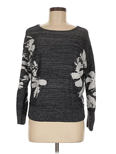Pre-owned Nic + Zoe Pullover Sweater In Gray