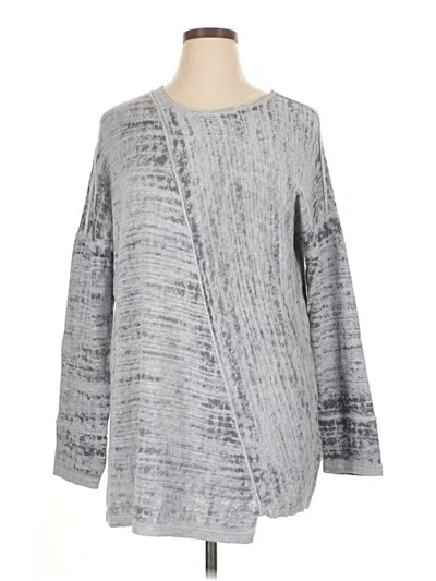 Pre-owned Nic + Zoe Pullover Sweater In Gray