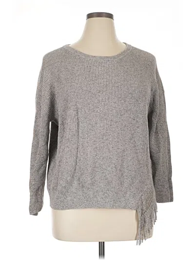 Pre-owned Nic + Zoe Pullover Sweater In Gray