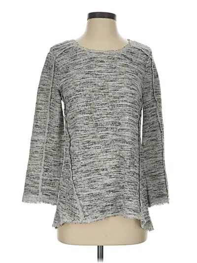Pre-owned Nic + Zoe Pullover Sweater In Gray