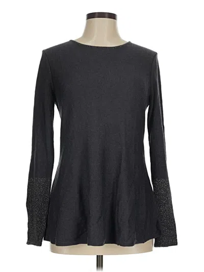 Pre-owned Nic + Zoe Pullover Sweater In Gray