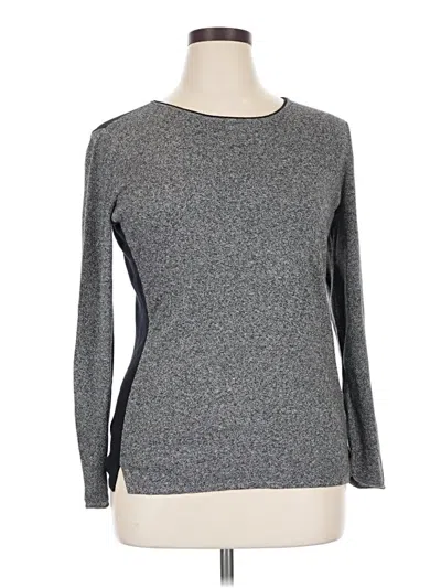Pre-owned Nic + Zoe Pullover Sweater In Gray