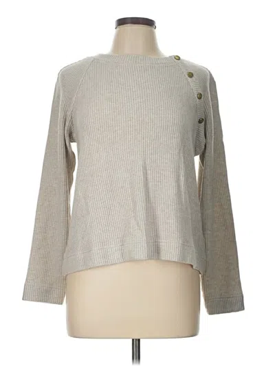 Pre-owned Nic + Zoe Pullover Sweater In Gray