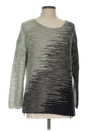 Pre-owned Nic + Zoe Pullover Sweater In Green