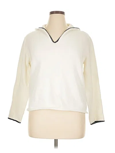 Pre-owned Nic + Zoe Pullover Sweater In Ivory