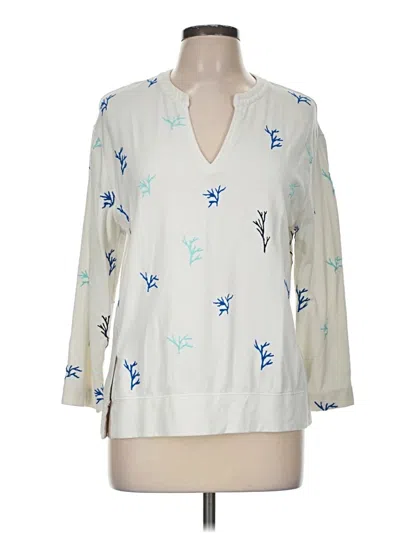 Pre-owned Nic + Zoe Pullover Sweater In Ivory
