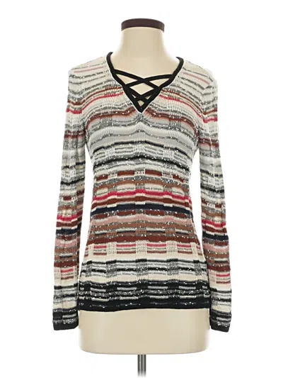 Pre-owned Nic + Zoe Pullover Sweater In Ivory