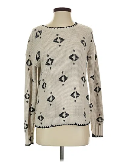 Pre-owned Nic + Zoe Pullover Sweater In Ivory