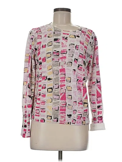 Pre-owned Nic + Zoe Pullover Sweater In Pink