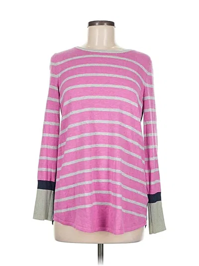 Pre-owned Nic + Zoe Pullover Sweater In Pink