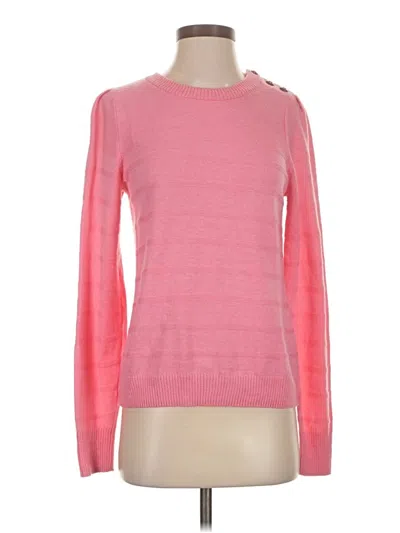 Pre-owned Nic + Zoe Pullover Sweater In Pink