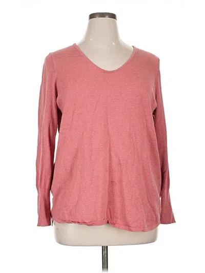Pre-owned Nic + Zoe Pullover Sweater In Pink