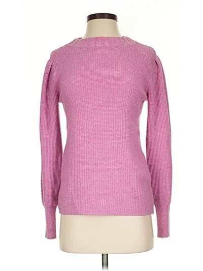Pre-owned Nic + Zoe Pullover Sweater In Pink