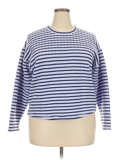 Pre-owned Nic + Zoe Pullover Sweater In Purple