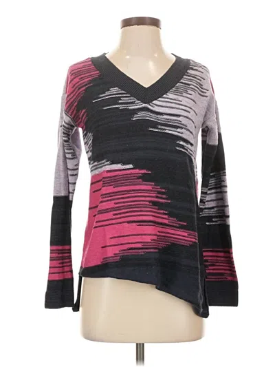 Pre-owned Nic + Zoe Pullover Sweater In Purple