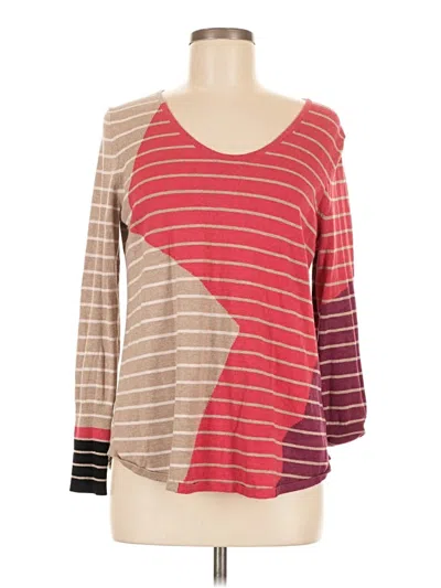 Pre-owned Nic + Zoe Pullover Sweater In Red