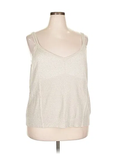 Pre-owned Nic + Zoe Pullover Sweater In Silver