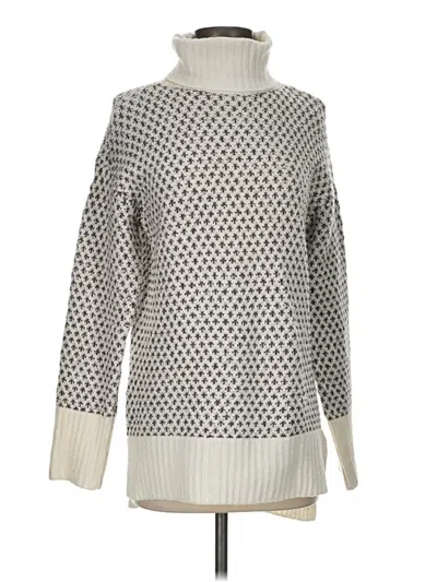 Pre-owned Nic + Zoe Pullover Sweater In Silver
