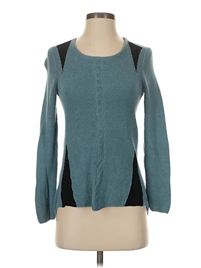 Pre-owned Nic + Zoe Pullover Sweater In Teal