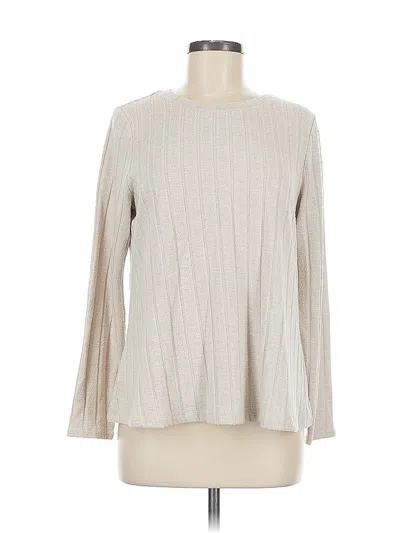 Pre-owned Nic + Zoe Pullover Sweater In White