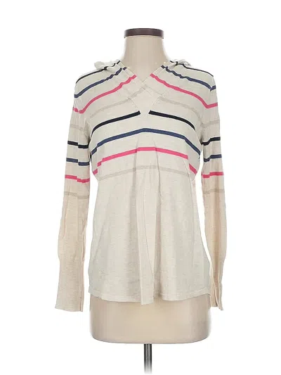 Pre-owned Nic + Zoe Pullover Sweater In White