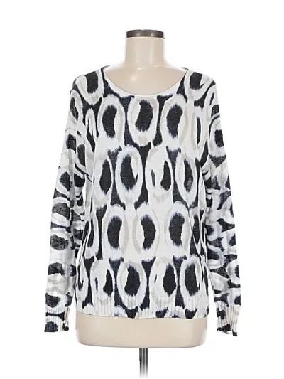 Pre-owned Nic + Zoe Pullover Sweater In White