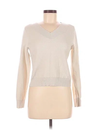 Pre-owned Nic + Zoe Pullover Sweater In White