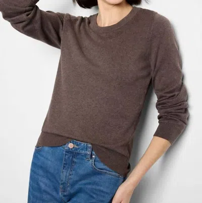 Nic + Zoe Pure Cotton Sweater In Cocoa In Brown