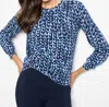 Nic + Zoe Pure Sweater In Blue Multi In Multi
