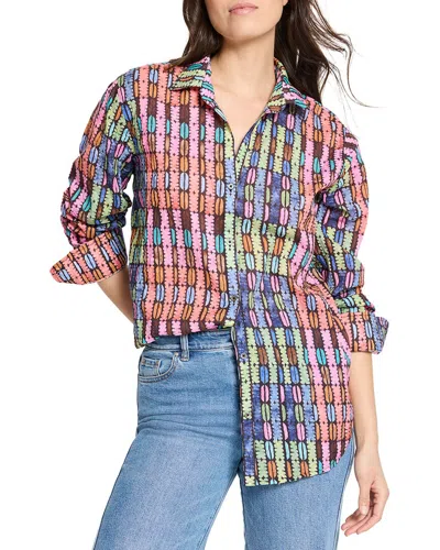 NIC + ZOE NIC+ZOE RAINBOW MACAROON BOYFRIEND SHIRT