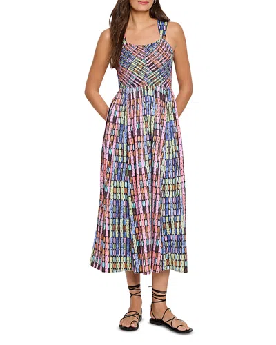 Nic + Zoe Nic+zoe Sarah Rainbow Macaroon Sleeveless Maxi Dress In Pink Multi