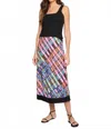 Nic + Zoe Rainbow Macaroon Skirt In Pink Multi In Pink
